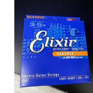 Elixir NANOWEB Electric Guitar Strings Light‎ Heavy 12077 010 052